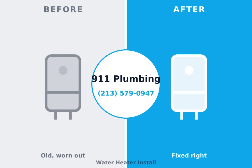 Before and after: plumbing repair Irwin, SC